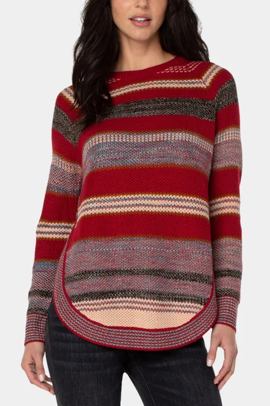 Rounded Hem Raglan Sweater sold by Lord & Taylor