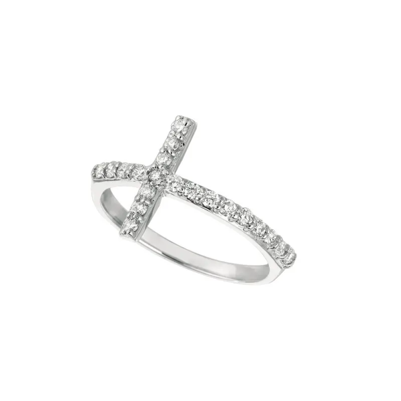 0.40 CT Diamond Cross Ring sold by Lord & Taylor