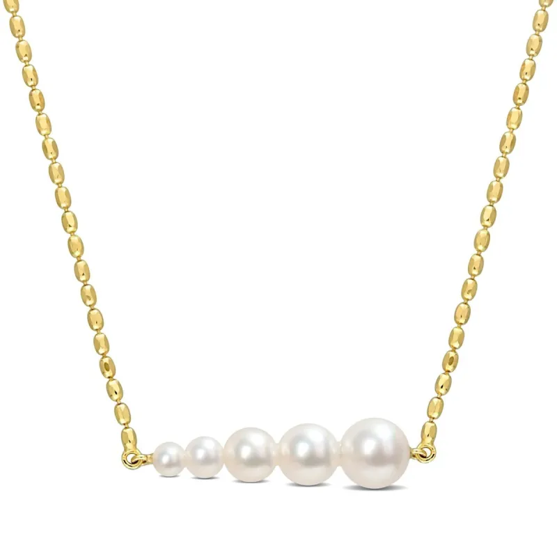 Cultured Freshwater Pearl Bar Necklace sold by Lord & Taylor