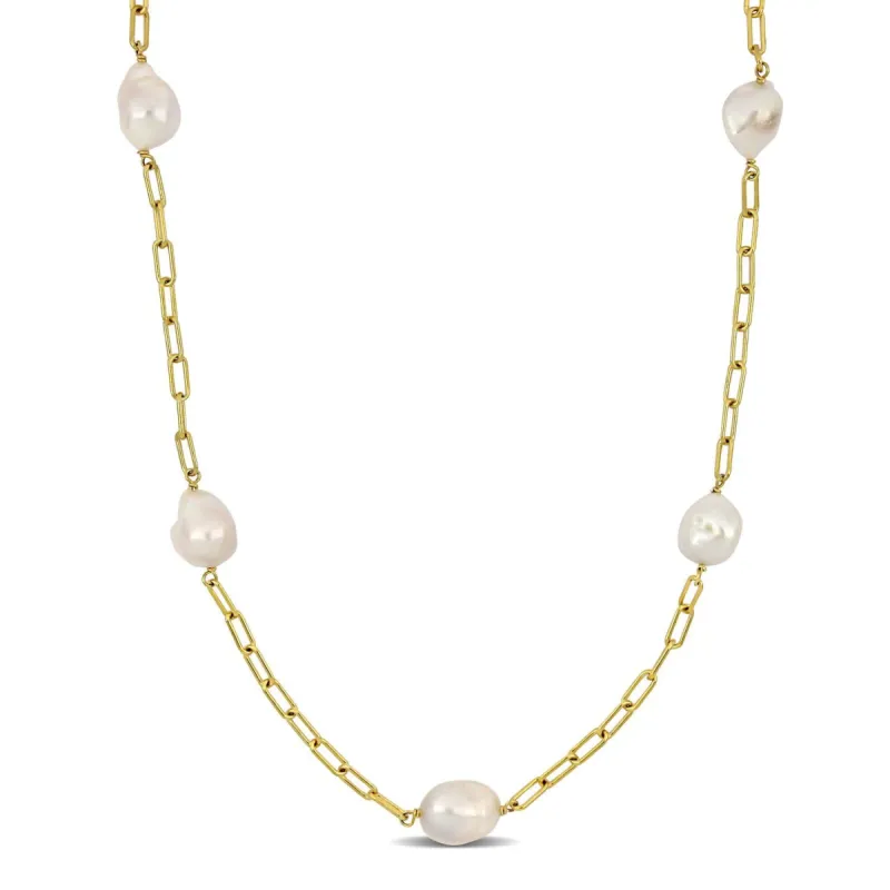 Cultured Freshwater Pearl Long Station Necklace sold by Lord & Taylor
