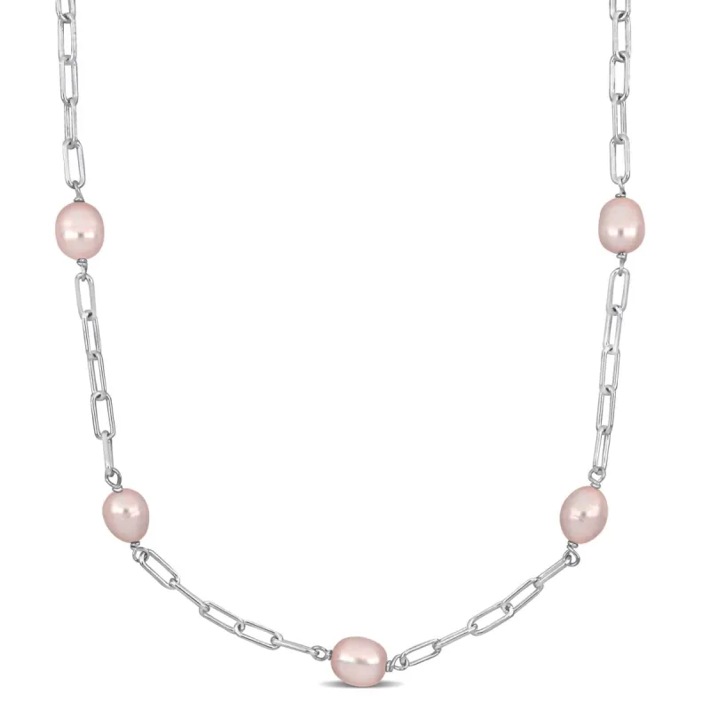 Cultured Freshwater Pearl Station Necklace sold by Lord & Taylor