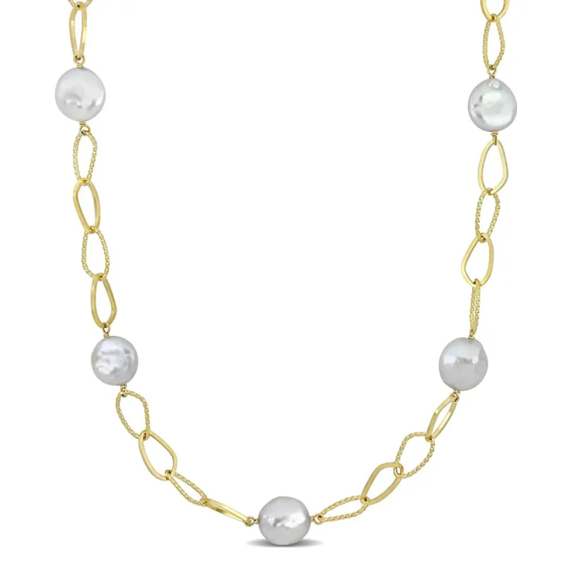 Cultured Freshwater Pearl Station Necklace sold by Lord & Taylor