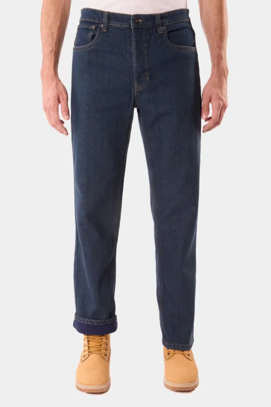 Fleece-Lined Stretch 5-Pocket Jeans sold by Lord & Taylor