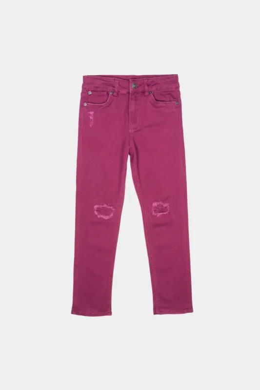 Girls Straight Leg Twill Pants sold by Lord & Taylor