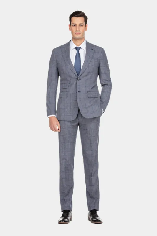 Windowpane Wool Suit sold by Lord & Taylor