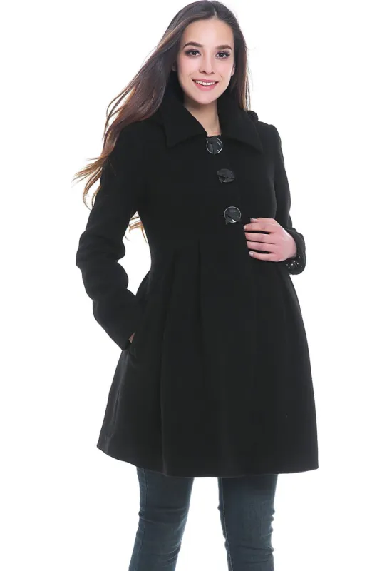 Faye Maternity Wool Blend Pleated Coat sold by Lord & Taylor