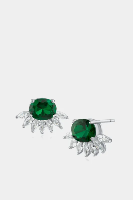 Oval Marquis Half Frame Earring sold by Lord & Taylor