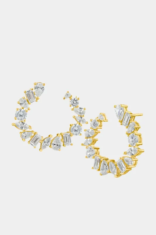 Multi Shape Cz Formed Hoop sold by Lord & Taylor
