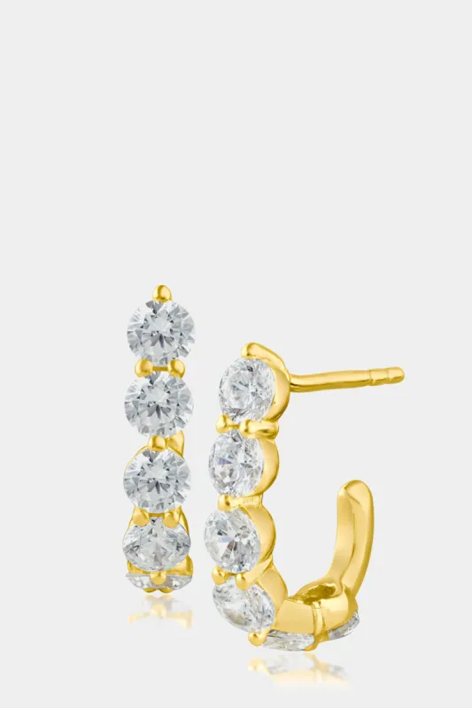 Round Cz Mini Half Hoop sold by Lord & Taylor