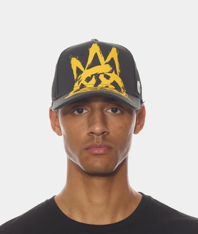 Brushed Oversized Logo Trucker Hat sold by Lord & Taylor