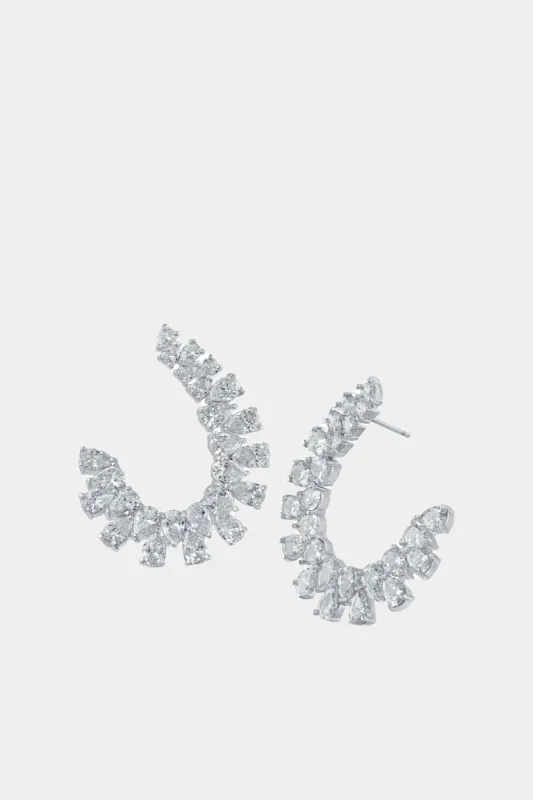 Curved Round Cz Earring sold by Lord & Taylor