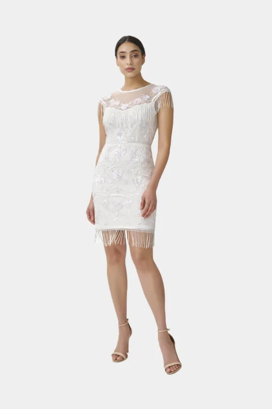 Beaded Fringe Short Dress sold by Lord & Taylor