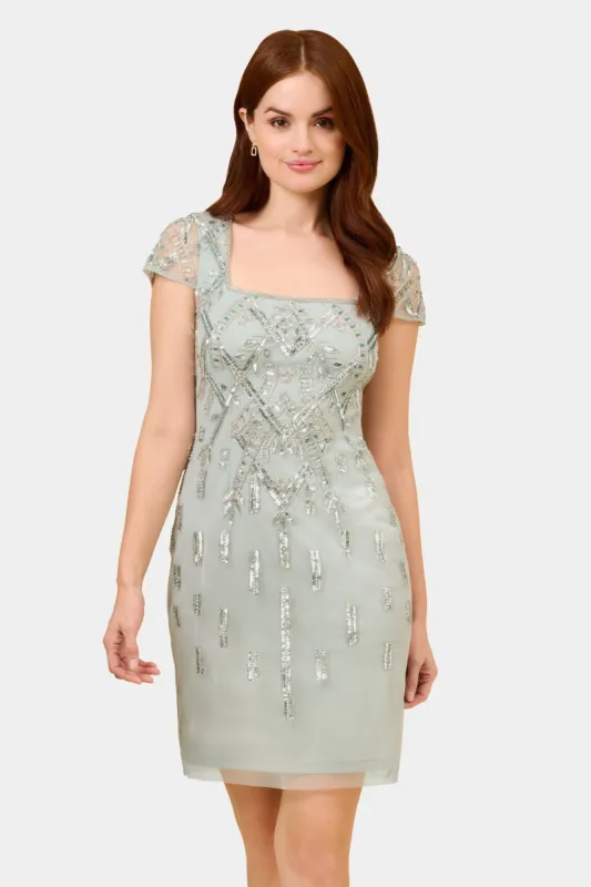 Beaded Cap Sleeve Dress sold by Lord & Taylor