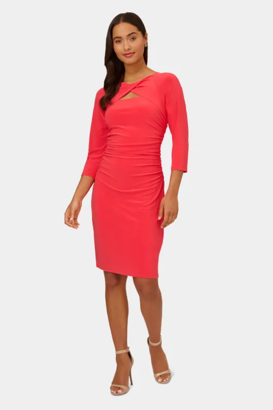 Jersey Cutout Draped Dress sold by Lord & Taylor