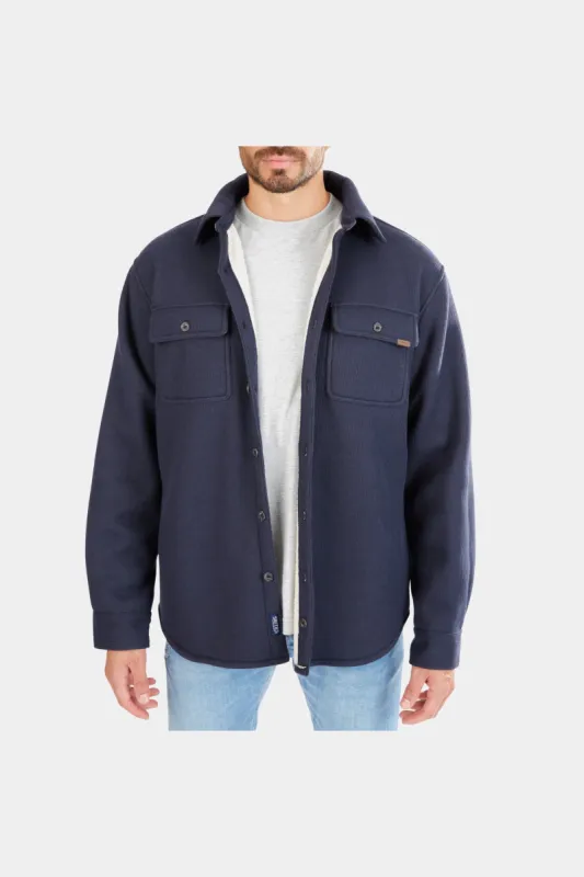 Sherpa-Lined Heathered Thermal Shirt-Jacket sold by Lord & Taylor