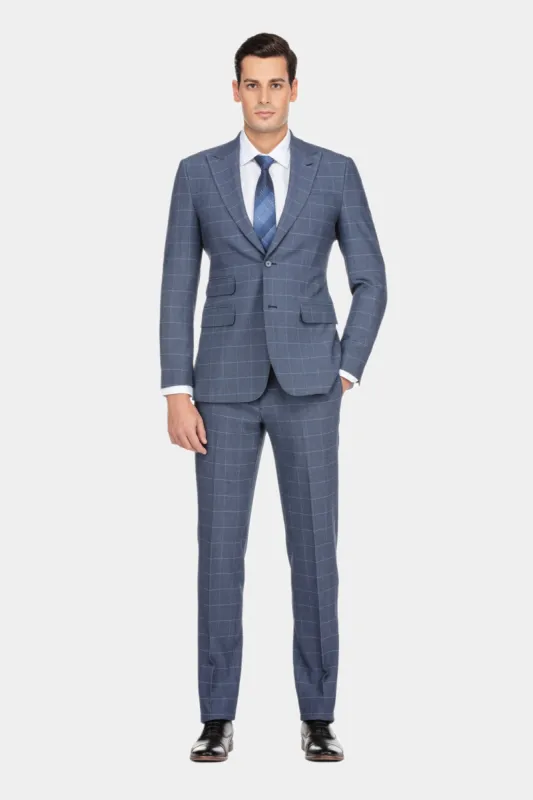 Window Pane Check Suit made by Lord & Taylor