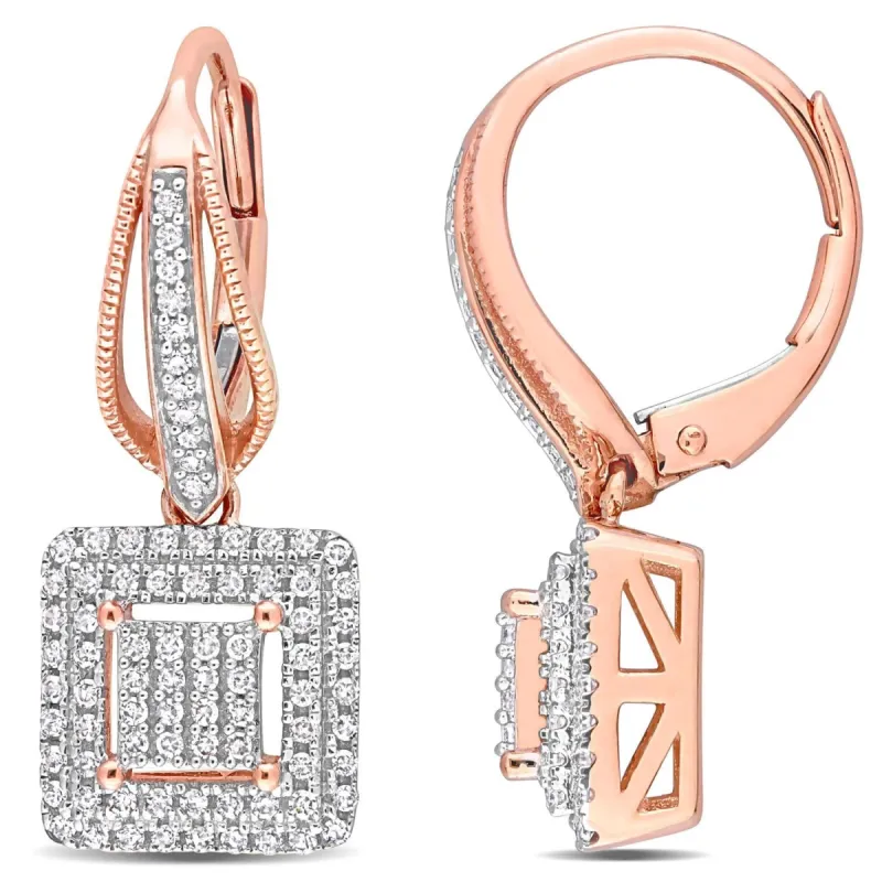 Diamond Double   Drop Earrings sold by Lord & Taylor