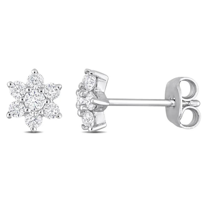 Created Moissanite Floral Stud Earrings sold by Lord & Taylor