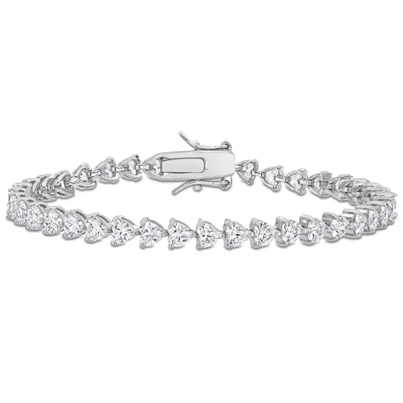White Sapphire Heart Tennis Bracelet sold by Lord & Taylor