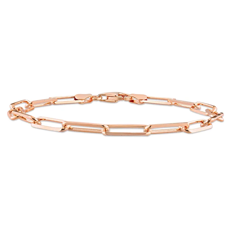 Diamond Cut Paperclip Chain Bracelet sold by Lord & Taylor
