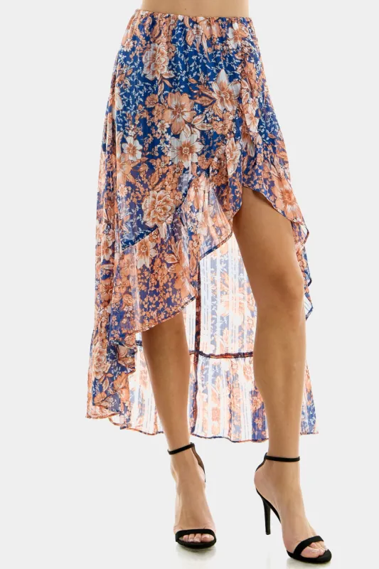 Ruffle High-Low Wrap Skirt sold by Lord & Taylor