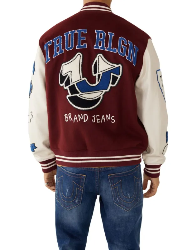 Spliced Varsity Jacket sold by Lord & Taylor