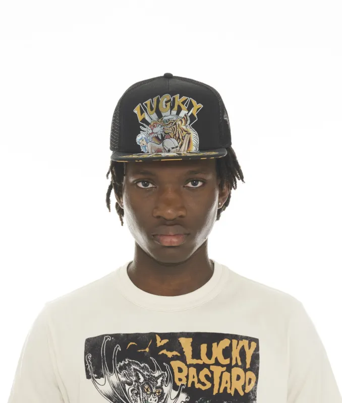 Lucky Bastard Bat Hat sold by Lord & Taylor