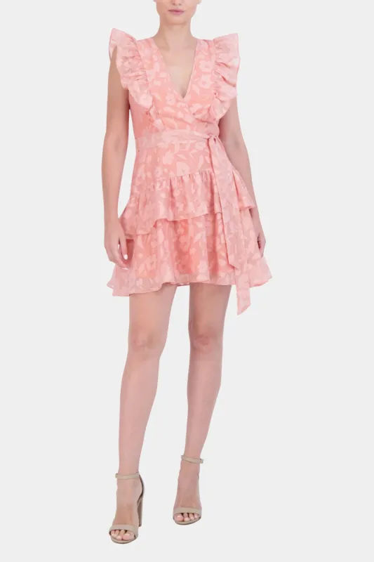 Floral Ruffle Cap Sleeve Cocktail Dress sold by Lord & Taylor