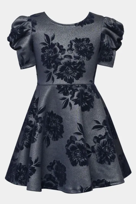 Girls Pleated Sleeve Fit And Flare Skater Dress sold by Lord & Taylor