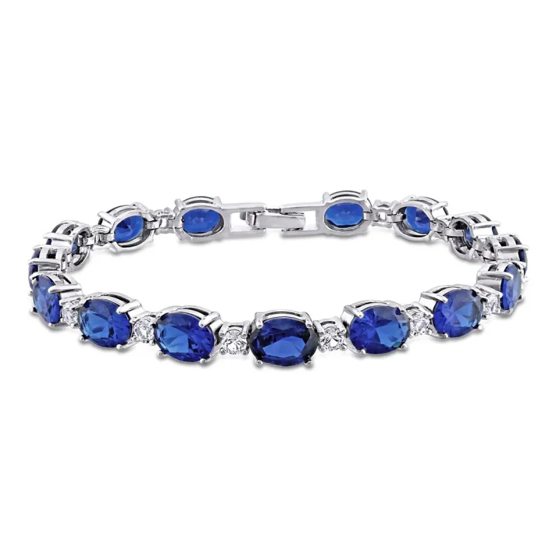 Created Blue and White Sapphire Bracelet sold by Lord & Taylor