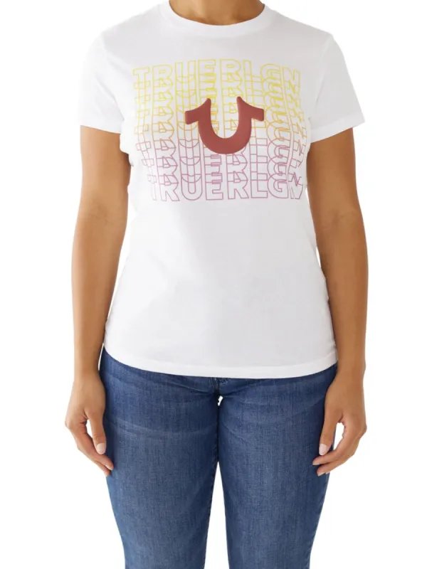 Gradient Logo Crew Tee sold by Lord & Taylor