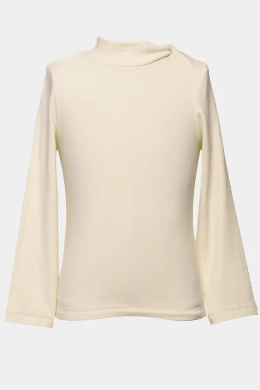Girls Long Sleeve Twisted Neck Band Top sold by Lord & Taylor