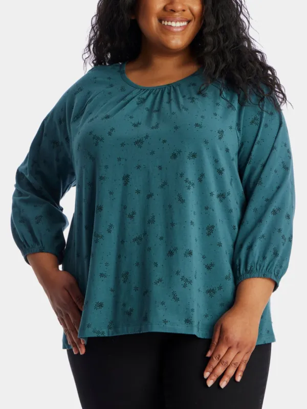 Anna Nordic Ditsy Top sold by Lord & Taylor