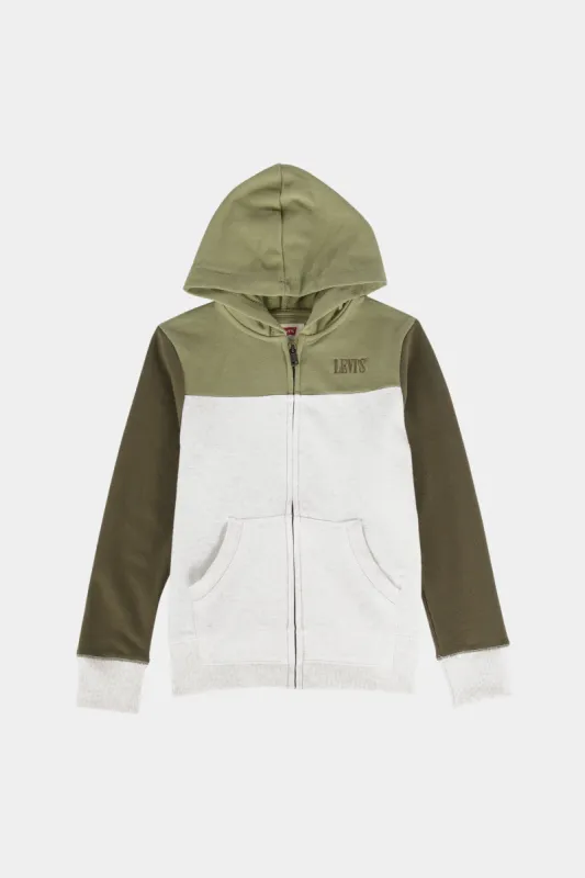 Boys Color Blocked Zip Up Hoodie sold by Lord & Taylor