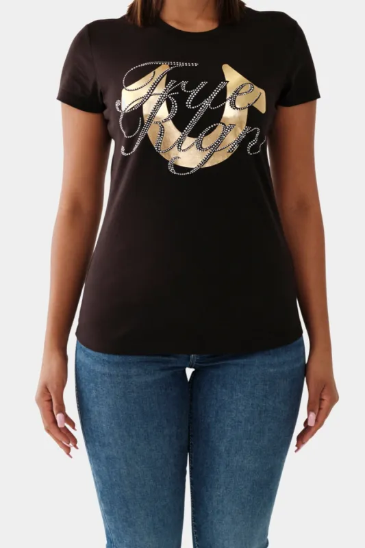 Script Slim Crew Tee sold by Lord & Taylor