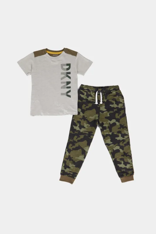 Boys Short Sleeve T-Shirt & Joggers 2-Piece Set sold by Lord & Taylor