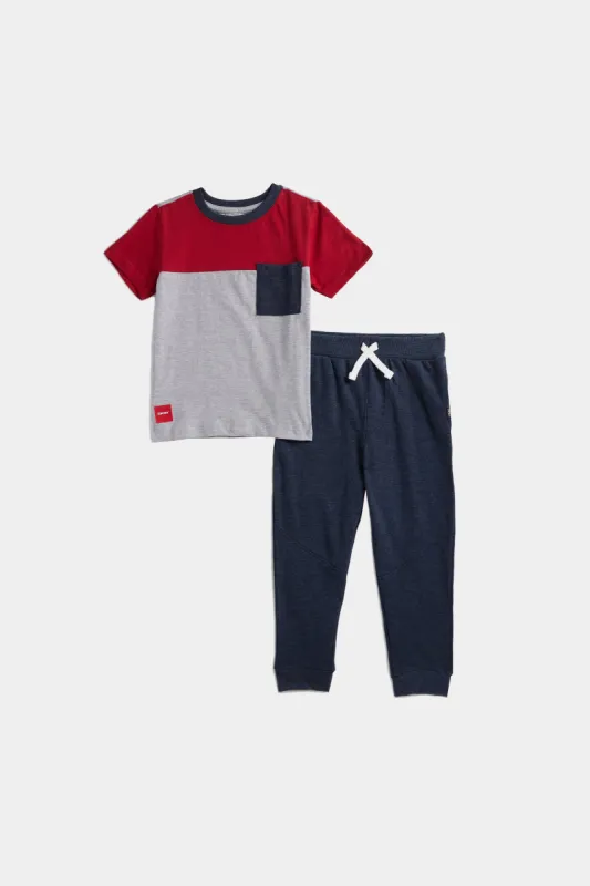 Boys Short Sleeve T-Shirt & Joggers 2-Piece Set sold by Lord & Taylor