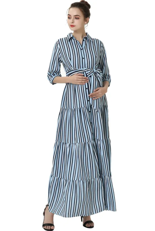 Ruby Maternity/Nursing Maxi Shirt Dress sold by Lord & Taylor