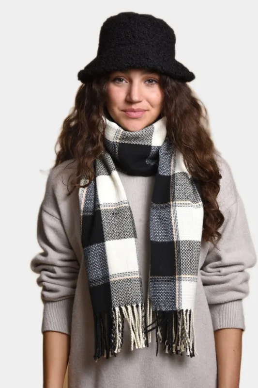 Plaid Woven Fringe Scarf sold by Lord & Taylor