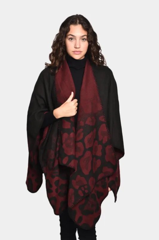 Reversible Animal Print Ruana sold by Lord & Taylor