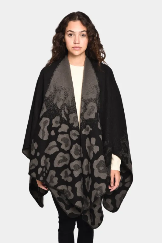Reversible Animal Print Ruana sold by Lord & Taylor