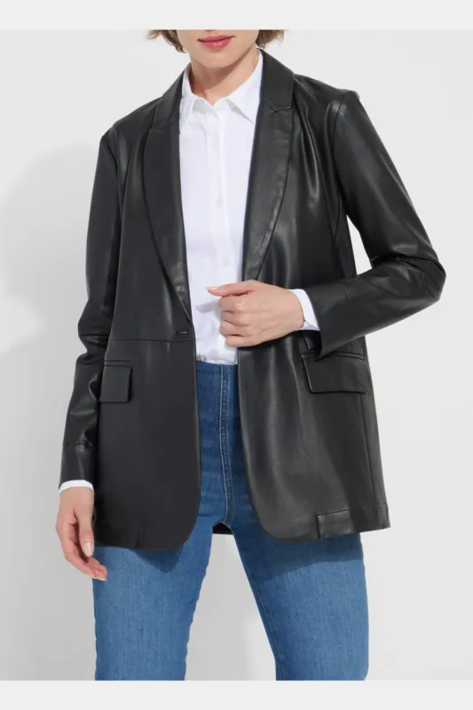 Eira Vegan Leather Blazer sold by Lord & Taylor