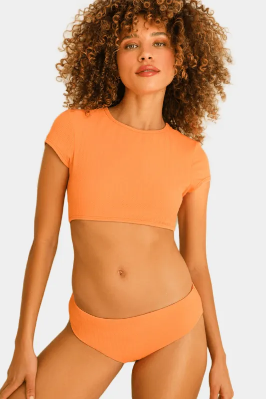 Joni Cap Sleeve Reef Bikini Top sold by Lord & Taylor