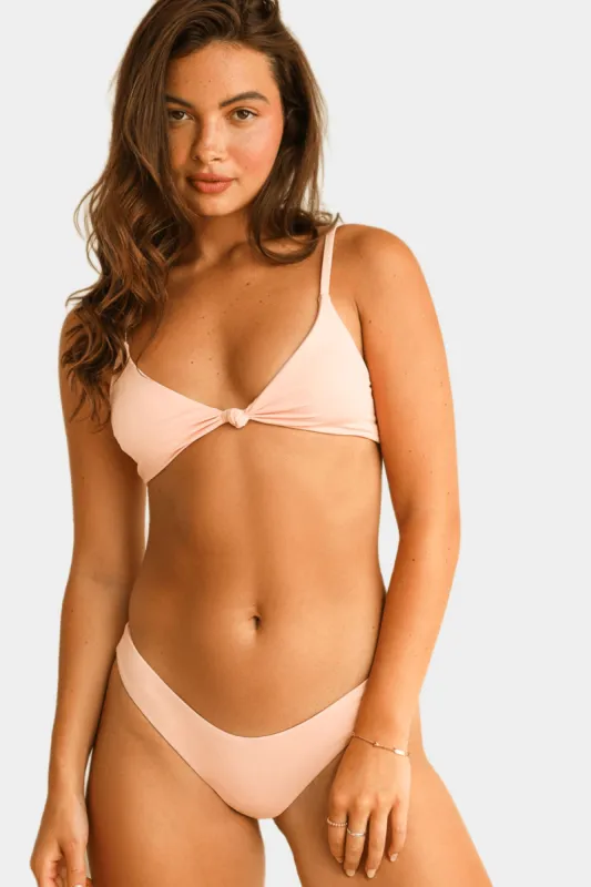 Zen Knotted Triangle Sunset Bikini Top sold by Lord & Taylor