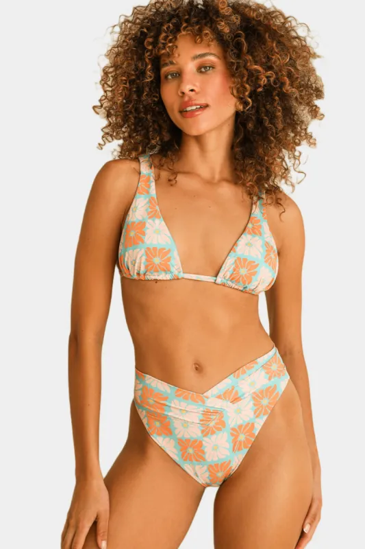 Retro High Cut Cheeky Swim Bikini Bottom - Daisy Dukes sold by Lord & Taylor