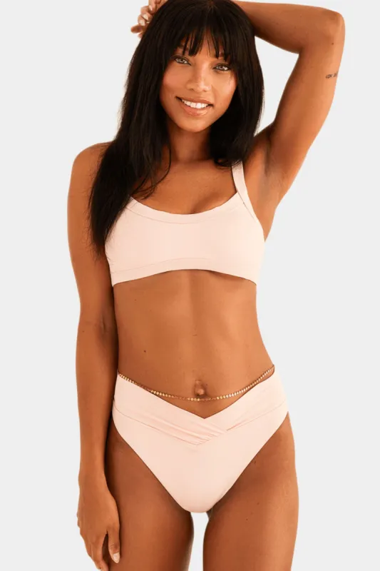 Retro High Cut Cheeky Swim Bikini Bottom sold by Lord & Taylor