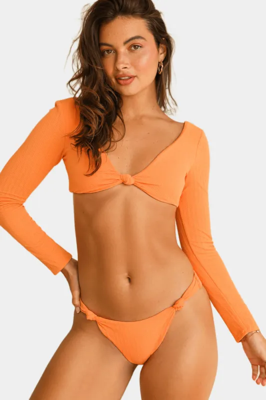 Quinn Knot Detail Cheeky Swim Bikini Bottom - Reef sold by Lord & Taylor