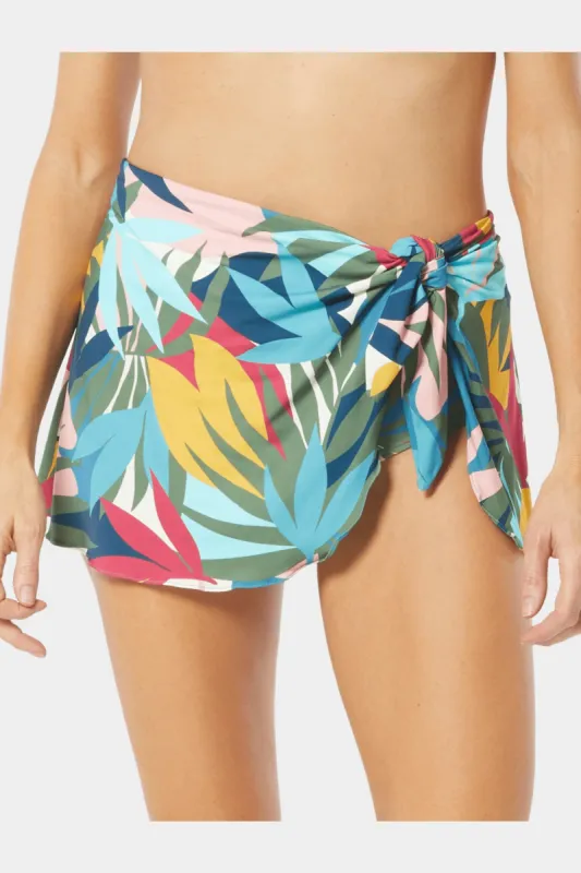 Halo Sarong Swim Skirt - Rainforest Leaves sold by Lord & Taylor