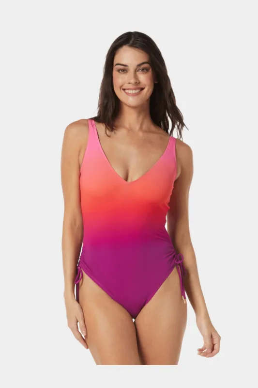 Stellar Underwire Bra Sized One Piece Swimsuit - Ombre Oasis sold by Lord & Taylor