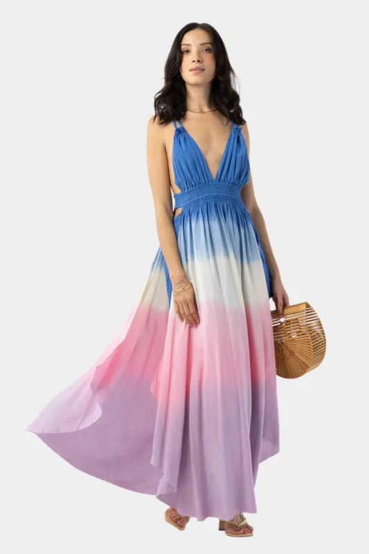 Manhattan Plunge Neck Maxi Dress sold by Lord & Taylor